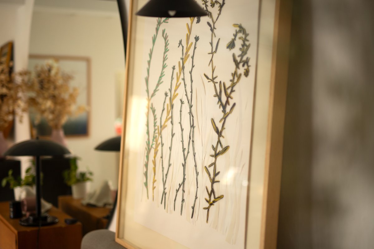 Tableau brodé, broderie d'art, grand format, oeuvre unique